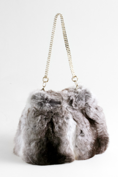 Real Chinchilla Fur Evening Bag | eBay