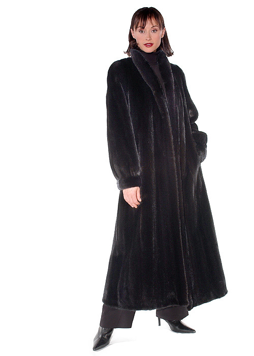 Vintage Women's Fur Label Authority Mink Coat Size Small - Open Front  G892652