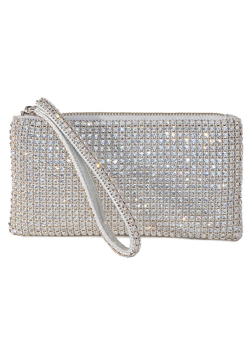 DG logo bag in crystal mesh in Silver for Women | Dolce&Gabbana®