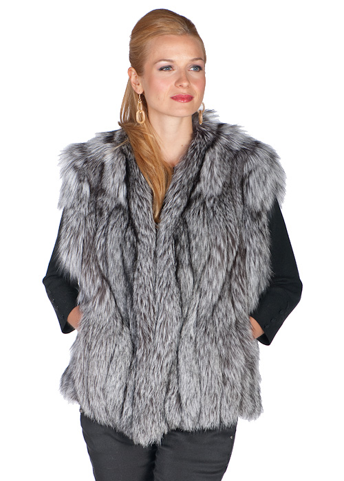 Silver Fox Vest – Madison Avenue Mall Furs