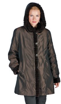 Black Mink Jacket – Mandarin Collar – Ranch Mink | Madison Avenue Mall Furs