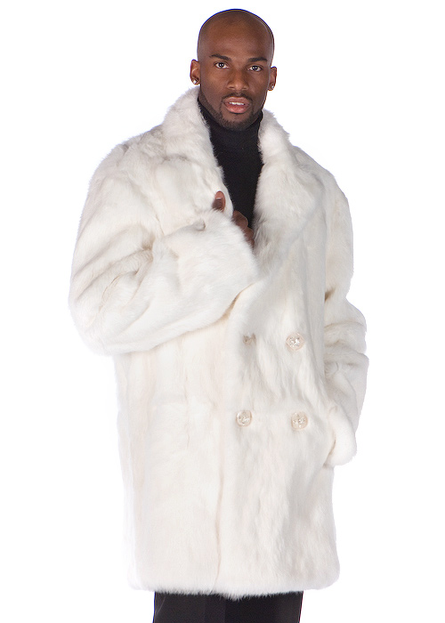 Men's White Hooded Leather Jacket | Leather Jacket Master