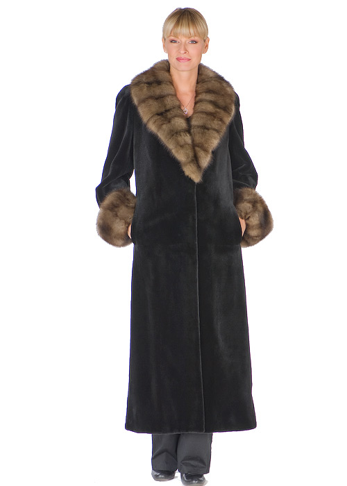 Sable Trimmed Sheared Mink Fur Coat – Madison Avenue Mall Furs