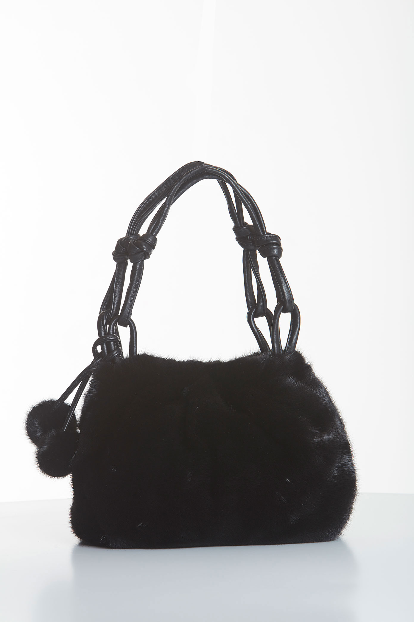 Beautiful Real Mink Fur Bag Ladies Fashion Fur Diagonal Bags Shoulder  Handbag